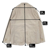 ARTS&SCIENCE Old tailored jacket リネン 031-U239-128 5ボタン テーラードジャケット ベージュ レディース アーツ&サイエンス【中古】6-0912M∞