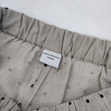 URBAN RESEARCH DOORS リネンドットイージーパンツ 定価10450円 ワイドパンツ パンツ 24SS ベージュ クロ レディース アーバンリサーチドアーズ【中古】6-0909M△