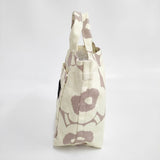 marimekko アジア限定 Ae Lunchbag unikko ウニッコ 花柄 ミニトートバッグ 定価22000円 トートバッグ アイボリー ベージュ レディース マリメッコ【中古】6-0607G◎