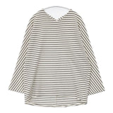 URBAN RESEARCH ITEMS カットミラノプルオーバー ボーダー 長袖Ｔシャツ カットソー ロンＴ 26SS ホワイト ブラック レディース アーバンリサーチ【中古】6-0822M∞