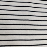 URBAN RESEARCH ITEMS カットミラノプルオーバー ボーダー 長袖Ｔシャツ カットソー ロンＴ 26SS ホワイト ブラック レディース アーバンリサーチ【中古】6-0822M∞