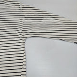 URBAN RESEARCH ITEMS カットミラノプルオーバー ボーダー 長袖Ｔシャツ カットソー ロンＴ 26SS ホワイト ブラック レディース アーバンリサーチ【中古】6-0822M∞