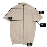 theory GORIS PL TI VISP ニットポロシャツ レーヨン混 サイズXS ニット ライトベージュ ユニセックス セオリー【中古】6-0707S♪