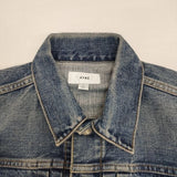 HYKE DENIM JACKET TYPE1 サイズ1 加工 Gジャン デニムジャケット ブルー レディース ハイク【中古】6-0727M∞