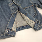 HYKE DENIM JACKET TYPE1 サイズ1 加工 Gジャン デニムジャケット ブルー レディース ハイク【中古】6-0727M∞