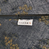 イイダ傘店 ミモザ 刺繍 日傘 傘 クロ キイロ レディース イイダ傘店【中古】6-0607G◎