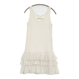 suzuki takayuki frill tank top dress フリルタンクトップドレス ノースリーブチュニック サイズ1 定価50400円 ワンピース アイボリー レディース スズキタカユキ【中古】6-0707S♪