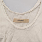 suzuki takayuki frill tank top dress フリルタンクトップドレス ノースリーブチュニック サイズ1 定価50400円 ワンピース アイボリー レディース スズキタカユキ【中古】6-0707S♪