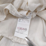 suzuki takayuki frill tank top dress フリルタンクトップドレス ノースリーブチュニック サイズ1 定価50400円 ワンピース アイボリー レディース スズキタカユキ【中古】6-0707S♪