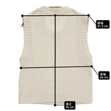 MHL. COARSE COTTON LINEN 595-4161500 定価22000円 サイズ2 リネンコットンニット ベスト 24SS ホワイト レディース エムエイチエル【中古】6-0616M♪