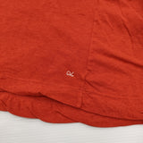 45R/45rpm テントフレア コットン サイズ2 日本製 半袖Ｔシャツ カットソー レッド レディース フォーティーファイブアールピーエム【中古】6-0707S♪