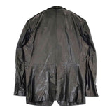 PAUL SMITH COLLECTION ラムレザー 羊革 2B ステッチ ジャケット ブラック メンズ ポールスミスコレクション【中古】6-0906M∞