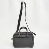 Manuel MILANO イタリア製 レザーバッグ 2WAY ボストン 定価33000円 ショルダーバッグ ブラック レディース マニュエルミラノ【中古】6-0626G♪
