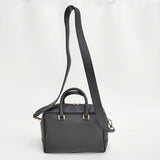 Manuel MILANO イタリア製 レザーバッグ 2WAY ボストン 定価33000円 ショルダーバッグ ブラック レディース マニュエルミラノ【中古】6-0626G♪