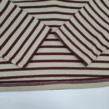 veritecoeur taco cotton VCC-510 ボーダータイ 長袖Ｔシャツ カットソー ロンＴ 26SS ベージュ ワインレッド レディース ヴェリテクール【中古】6-0727M∞