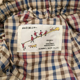 R&D.M.Co- ガンクラブチェック タフタバギーパンツ 定価52800円 イージー パンツ 26SS ベージュ ブラウン レディース オールドマンズテーラー【中古】6-0626M♪