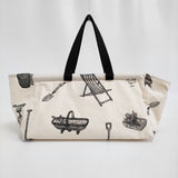R&D.M.Co- GREAT GREEN THUMB FLOWER MARKET BAG マーケットバッグ トートバッグ 25AW キナリ ブラック レディース オールドマンズテーラー【中古】6-0626G♪