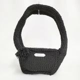 R&D.M.Co- LILIAN YARN HAND KNIT BODY BAG 手編みニット 定価42900円 ボディバッグ 24AW ブラック レディース オールドマンズテーラー【中古】6-0626G♪