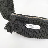 R&D.M.Co- LILIAN YARN HAND KNIT BODY BAG 手編みニット 定価42900円 ボディバッグ 24AW ブラック レディース オールドマンズテーラー【中古】6-0626G♪