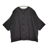 Lelill 2WAY ワイドシルエット コットンポリエステルニット サイズ38 クルーネック 定価17600円 カーディガン ブラック レディース レリル【中古】6-0707S♪