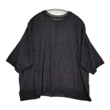 Lelill 2WAY ワイドシルエット コットンポリエステルニット サイズ38 クルーネック 定価17600円 カーディガン ブラック レディース レリル【中古】6-0707S♪