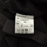 Lelill 2WAY ワイドシルエット コットンポリエステルニット サイズ38 クルーネック 定価17600円 カーディガン ブラック レディース レリル【中古】6-0707S♪
