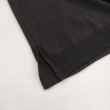 Lelill 2WAY ワイドシルエット コットンポリエステルニット サイズ38 クルーネック 定価17600円 カーディガン ブラック レディース レリル【中古】6-0707S♪