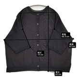 Lelill 2WAY ワイドシルエット コットンポリエステルニット サイズ38 クルーネック 定価17600円 カーディガン ブラック レディース レリル【中古】6-0707S♪