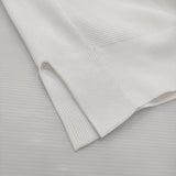 Lelill ハイテクZIPベスト 定価15400円 ハーフジップ サイズ38 クルーネック ベスト ホワイト レディース レリル【中古】6-0626S♪