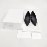 GIA STUDIOS ジアストゥディオス PHIL BALLET FLAT SILK WOOL 定価63800円 サイズ36 パンプス ブラック レディース【中古】6-0626G♪