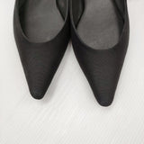 GIA STUDIOS ジアストゥディオス PHIL BALLET FLAT SILK WOOL 定価63800円 サイズ36 パンプス ブラック レディース【中古】6-0626G♪