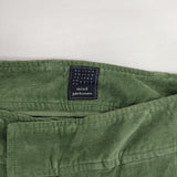 mina perhonen Ls4081 サイズ1 peach fuzz ストレッチコーデュロイ パンツ グリーン レディース ミナペルホネン【中古】6-1017T∞