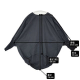 mizuiro-ind コットン チュニック丈 クルーネックコクーンプルオーバー ブラウス シャツ ブラック レディース ミズイロインド【中古】6-0822M∞