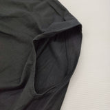mizuiro-ind Vネックアシンメトリーノースリーブプルオーバー コットン 日本製 カットソー ブラック レディース ミズイロインド【中古】6-0707S♪