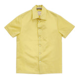 MADISONBLUE RELAXED FIT S/S SH SATIN サイズ00(XS) 定価97900円 MB231-5026 サテン 半袖シャツ 23SS イエロー レディース マディソンブルー【中古】6-0707S♪
