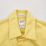 MADISONBLUE RELAXED FIT S/S SH SATIN サイズ00(XS) 定価97900円 MB231-5026 サテン 半袖シャツ 23SS イエロー レディース マディソンブルー【中古】6-0707S♪