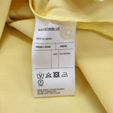 MADISONBLUE RELAXED FIT S/S SH SATIN サイズ00(XS) 定価97900円 MB231-5026 サテン 半袖シャツ 23SS イエロー レディース マディソンブルー【中古】6-0707S♪