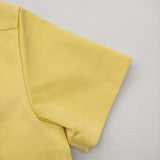 MADISONBLUE RELAXED FIT S/S SH SATIN サイズ00(XS) 定価97900円 MB231-5026 サテン 半袖シャツ 23SS イエロー レディース マディソンブルー【中古】6-0707S♪