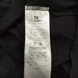 ATON シアー ノースリーブ チュニック サイズ02 日本製 タンクトップ カットソー ブラック レディース エイトン【中古】6-0707S♪