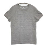 45R/45rpm ニットレースT-SHIRT サイズ2 コットン Tシャツ ニット グレー レディース フォーティーファイブアールピーエム【中古】6-0707S♪