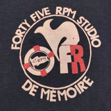 45R/45rpm 45星Tシャツ トリコホエール サイズ2 半袖Ｔシャツ カットソー ネイビー ピンク レディース フォーティーファイブアールピーエム【中古】6-0626S♪