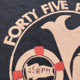 45R/45rpm 45星Tシャツ トリコホエール サイズ2 半袖Ｔシャツ カットソー ネイビー ピンク レディース フォーティーファイブアールピーエム【中古】6-0626S♪