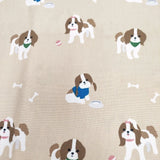 Daily like シーズー柄 犬柄 約140cm×100cm ファブリック 生地 ベージュ レディース【中古】6-0716G◎