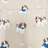 Daily like シーズー柄 犬柄 約140cm×100cm ファブリック 生地 ベージュ レディース【中古】6-0716G◎