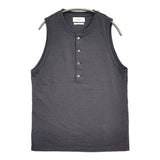 WELLDER ICONS別注 HENLEY NECK TANK TOP 定価11000円 WM23SSIS02 ヘンリーネック タンクトップ Cグレー メンズ ウェルダー【中古】6-0630S♪