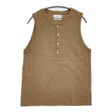 WELLDER ICONS別注 HENLEY NECK TANK TOP 定価11000円 WM23SSIS02 ヘンリーネック タンクトップ ベージュ メンズ ウェルダー【中古】6-0630S♪