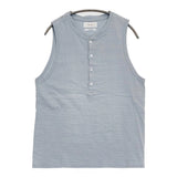 WELLDER ICONS別注 HENLEY NECK TANK TOP 定価11000円 WM23SSIS02 ヘンリーネック タンクトップ ライトブルー メンズ ウェルダー【中古】6-0630S♪