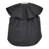 adam et Rope 取り外し可 2WAY ラッフルカラーブラウス フリルカラー 付け襟 ブラウス シャツ 21SS ブラック レディース アダムエロペ【中古】6-0707S♪