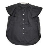 adam et Rope 取り外し可 2WAY ラッフルカラーブラウス フリルカラー 付け襟 ブラウス シャツ 21SS ブラック レディース アダムエロペ【中古】6-0707S♪