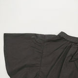 adam et Rope 取り外し可 2WAY ラッフルカラーブラウス フリルカラー 付け襟 ブラウス シャツ 21SS ブラック レディース アダムエロペ【中古】6-0707S♪